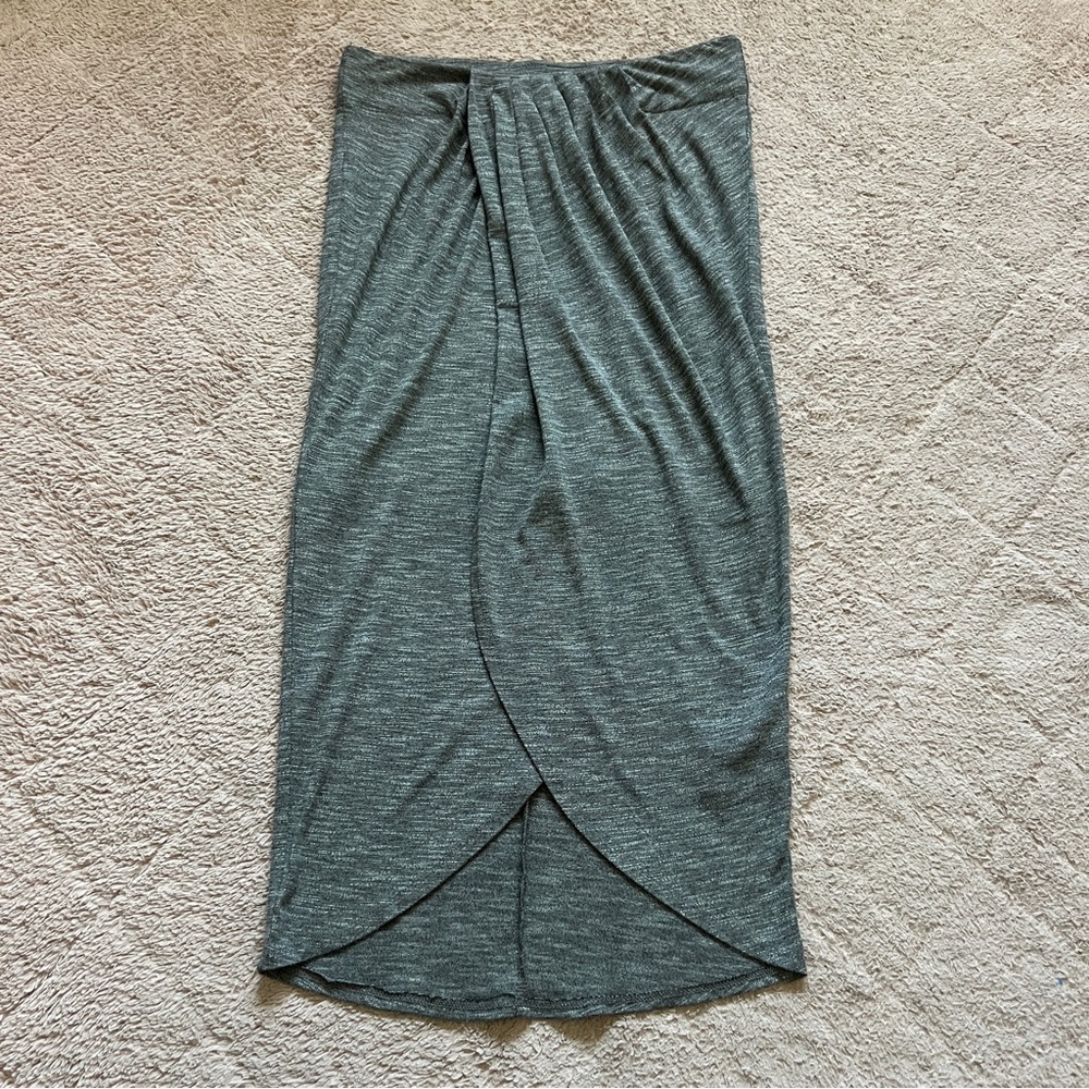 Anthropologie Dolan Left Coast Collection Draped Midi Skirt Preppy Coastal Sz S